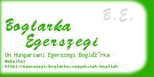 boglarka egerszegi business card